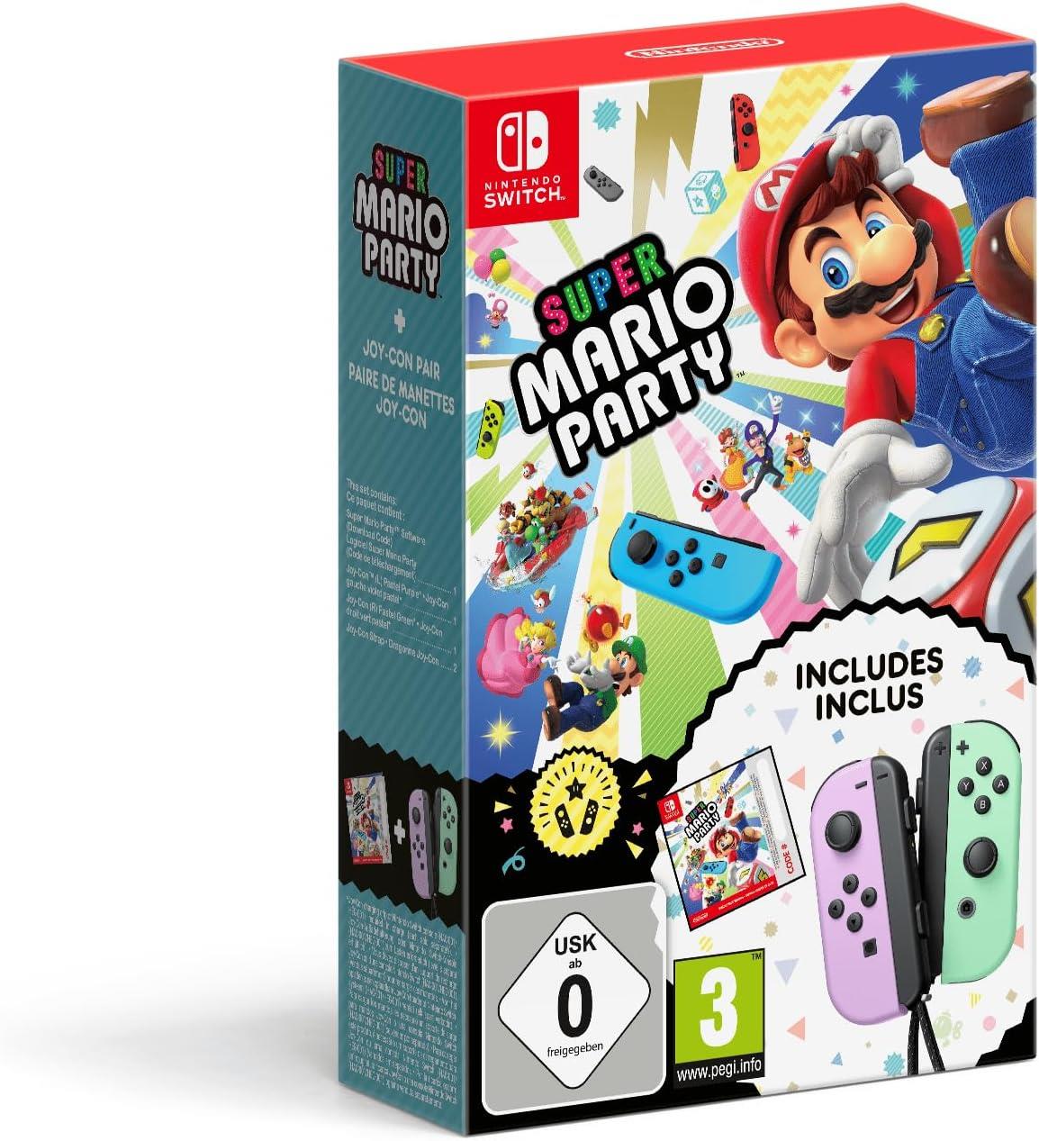 TECNOSHOP GAME NINTENDO SWITCH SUPER MARIO PARTY+JOY-CON PINK/GREEN